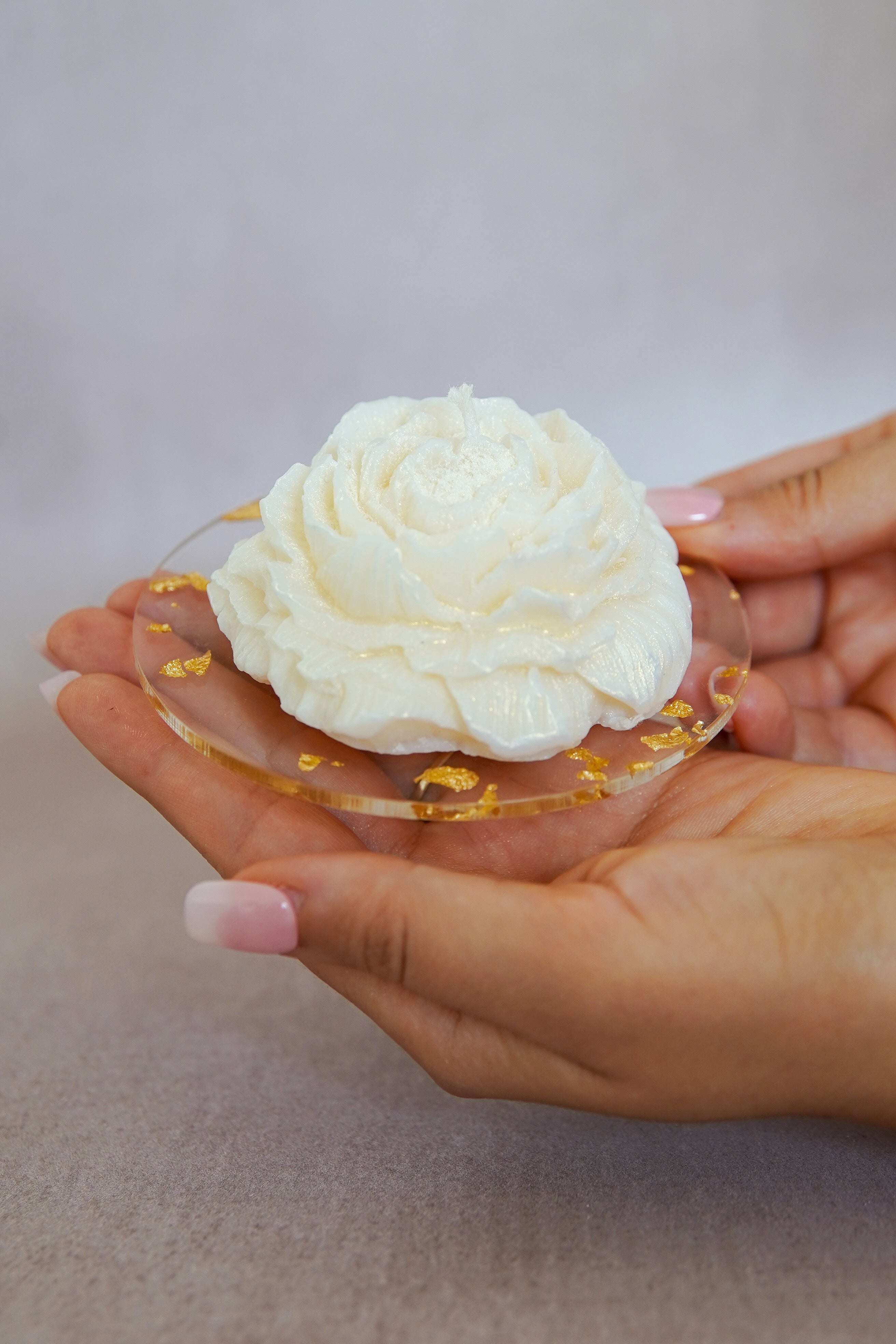 SUPPORT BOUGIE RÉSINE