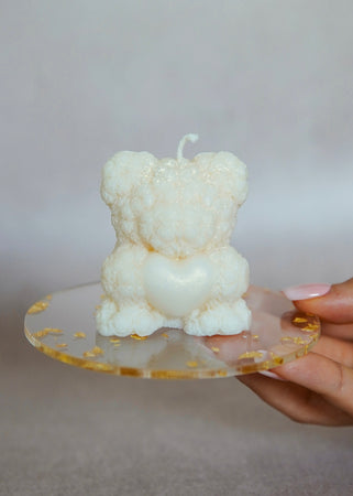 SUPPORT BOUGIE RÉSINE